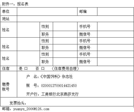 第五届报名表